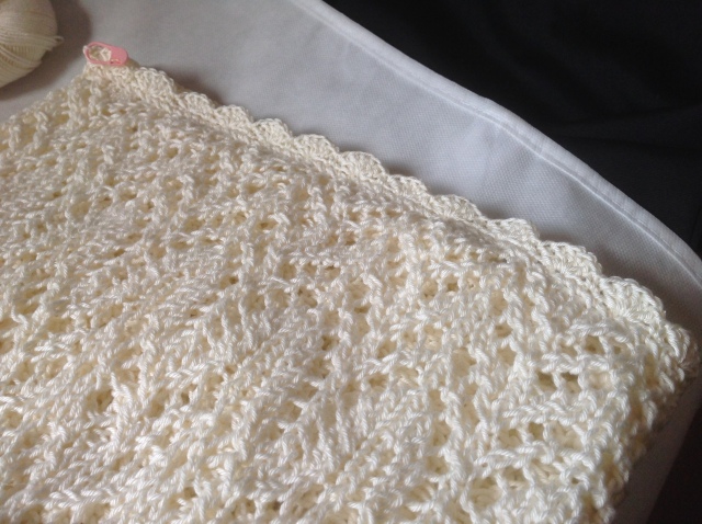 Lace skirt by Kelly, delicate crochet edgings by Catherine. 